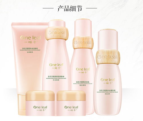 一叶子白玉兰护肤品水乳套装 补水保湿收缩毛孔女秋冬 6件套 yyz 福卡商城